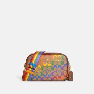 Coach Jamie Camera Bag In Rainbow Signature Canvas